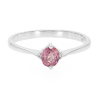 Anello in argento con Zaffiro Padparadscha