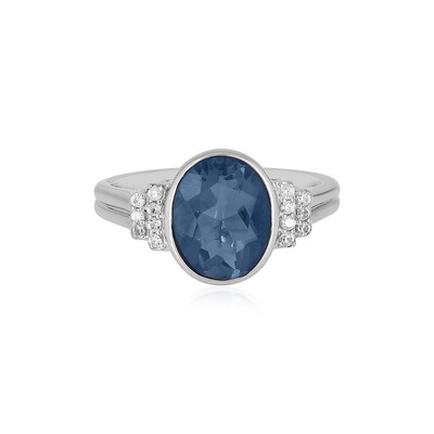 Anello in argento con Fluorite Cangiante