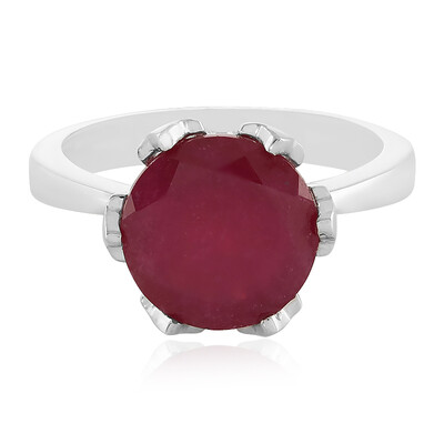 Anello in argento con Rubino del Madagascar
