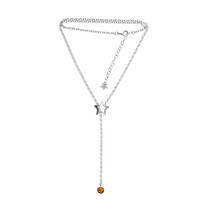Collana in argento con Ambra Baltica