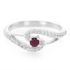 Anello in argento con Rodolite Brasiliana