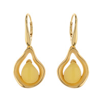 Orecchini in argento con Ambra Milky Baltica