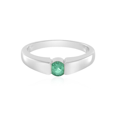 Anello in argento con Smeraldo Colombiano
