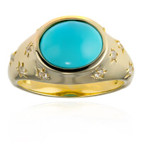 Anello in argento con Turchese Sleeping Beauty