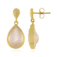 Orecchini in argento con Quarzo Rosa
