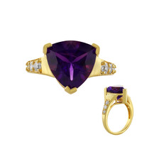 Anello in argento con Ametista Zambiana