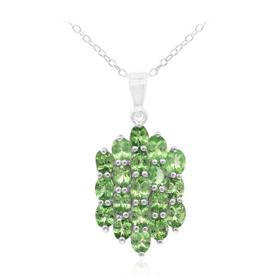 Collana in argento con Tsavorite