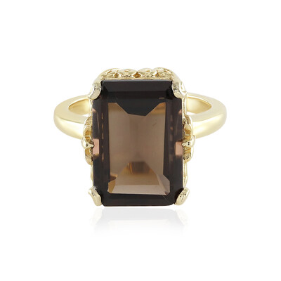 Anello in argento con Quarzo Fumè