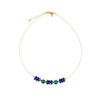 Collana in argento con Malachite