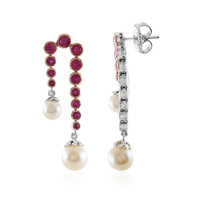 Orecchini in argento con Perla d'Acqua Dolce Color Crema (Gems en Vogue)