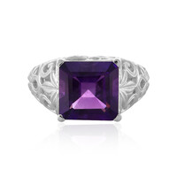 Anello in argento con Ametista Zambiana