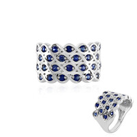 Anello in argento con Zaffiro Blu