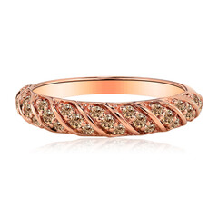 Anello in oro con Diamante Rose de France SI1 di Argyle