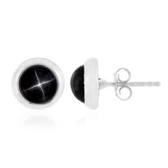 Orecchini in argento con Diopside Stellato d'India