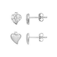 Orecchini in argento con Zircone (Adela Silber)