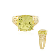 Anello in argento con Quarzo Limone