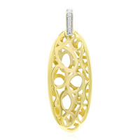 Ciondolo in argento con Diamante I1 (G)