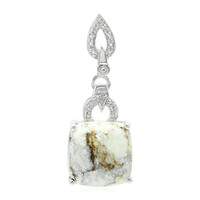 Ciondolo in argento con Magnesite