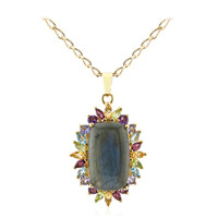 Collana in argento con Labradorite