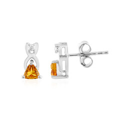 Orecchini in argento con Citrino