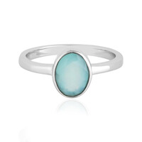 Anello in argento con Opale Paraiba