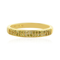 Anello in argento con Diamante Giallo I4