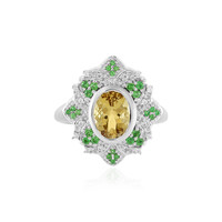 Anello in argento con Berillo Giallo