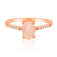 Anello in argento con Quarzo Rosa