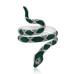Anello in argento con Marcassite