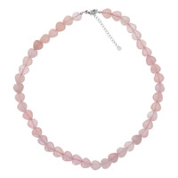 Collana in argento con Quarzo Rosa