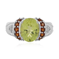 Anello in argento con Quarzo Limone
