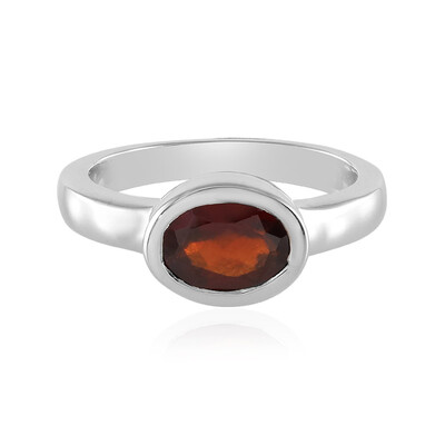 Anello in argento con Granato Essonite