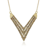 Collana in oro con Diamante Champagne I2 (de Melo)