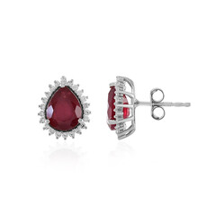 Orecchini in argento con Rubino del Madagascar