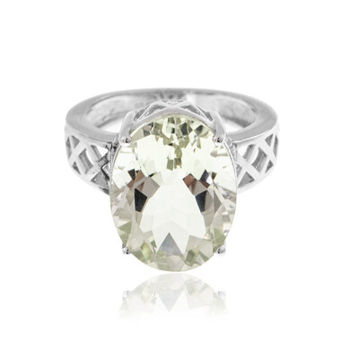 Anello in argento con Ametista Verde