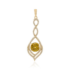 Ciondolo in oro con Zircone Giallo (de Melo)