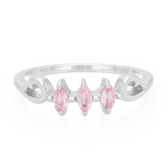 Anello in argento con Zaffiro Ceylon Rosa