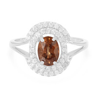 Anello in argento con Zircone Cannella