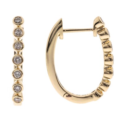 Orecchini in oro con Diamante I1 (H) (CIRARI)