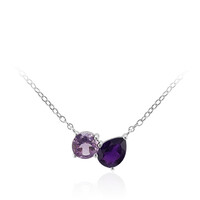 Collana in argento con Ametista Zambiana