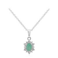 Collana in argento con Smeraldo Brasiliano