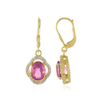 Orecchini in argento con Fluorite Rosa del Messico