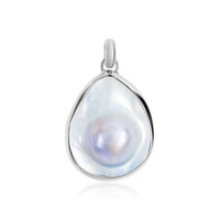 Ciondolo in argento con Perla Mabe