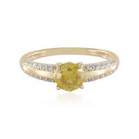 Anello in oro con Sfalerite (AMAYANI)