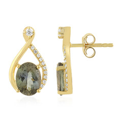 Orecchini in argento con Tanzanite (non riscaldata)