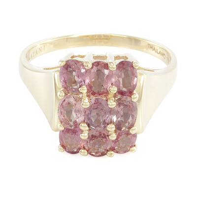 Anello in oro con Zaffiro Padparadscha (non riscaldato) (AMAYANI)