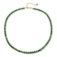 Collana in argento con Diopside Russo