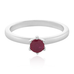 Anello in argento con Rubino del Madagascar