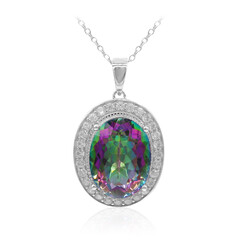 Collana in argento con Quarzo Mistico