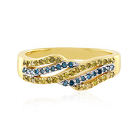 Anello in argento con Diamante Giallo PK